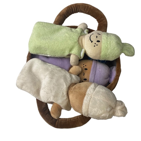 Creative Minds Basket Of Babies Sensory Multicultural Set of 6 Plush Babies - Picture 2 of 4